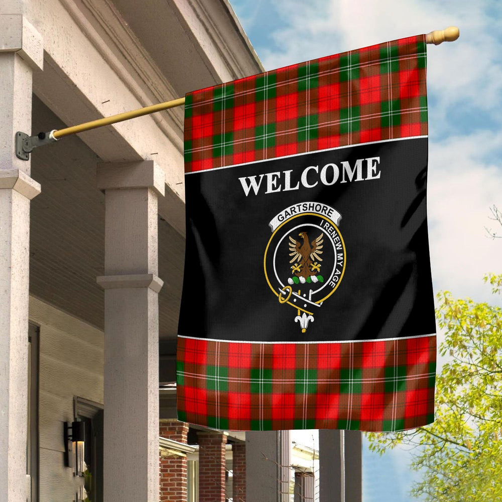 Clan Gartshore Tartan Crest Black Garden Flag LI92 Clan Gartshore Tartan Today
