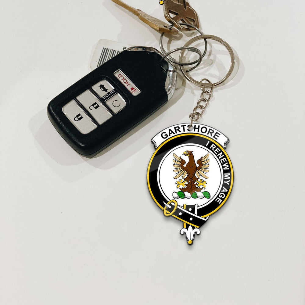 Clan Gartshore Tartan Crest Keychain XR82 Clan Gartshore Tartan Today