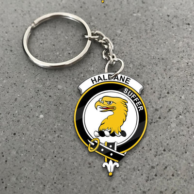 Clan Haldane Tartan Crest Keychain