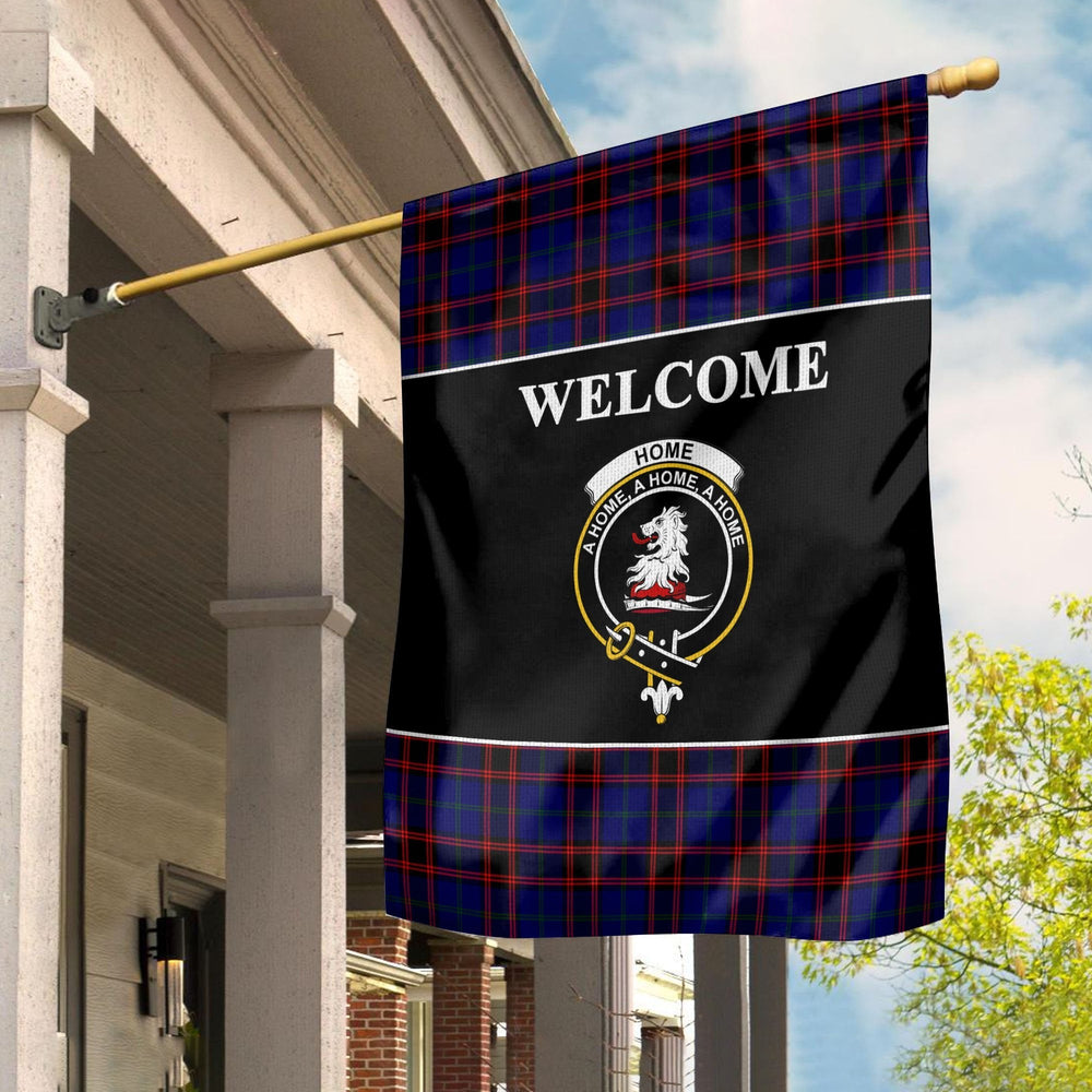 Clan Home (or Hume) Tartan Crest Black Garden Flag OK32 Clan Home/Hume Tartan Today