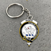 Clan Inglis Tartan Crest Keychain PP68 Clan Inglis Tartan Today
