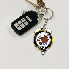 Clan Innes Tartan Crest Keychain MX58 Clan Innes Tartan Today