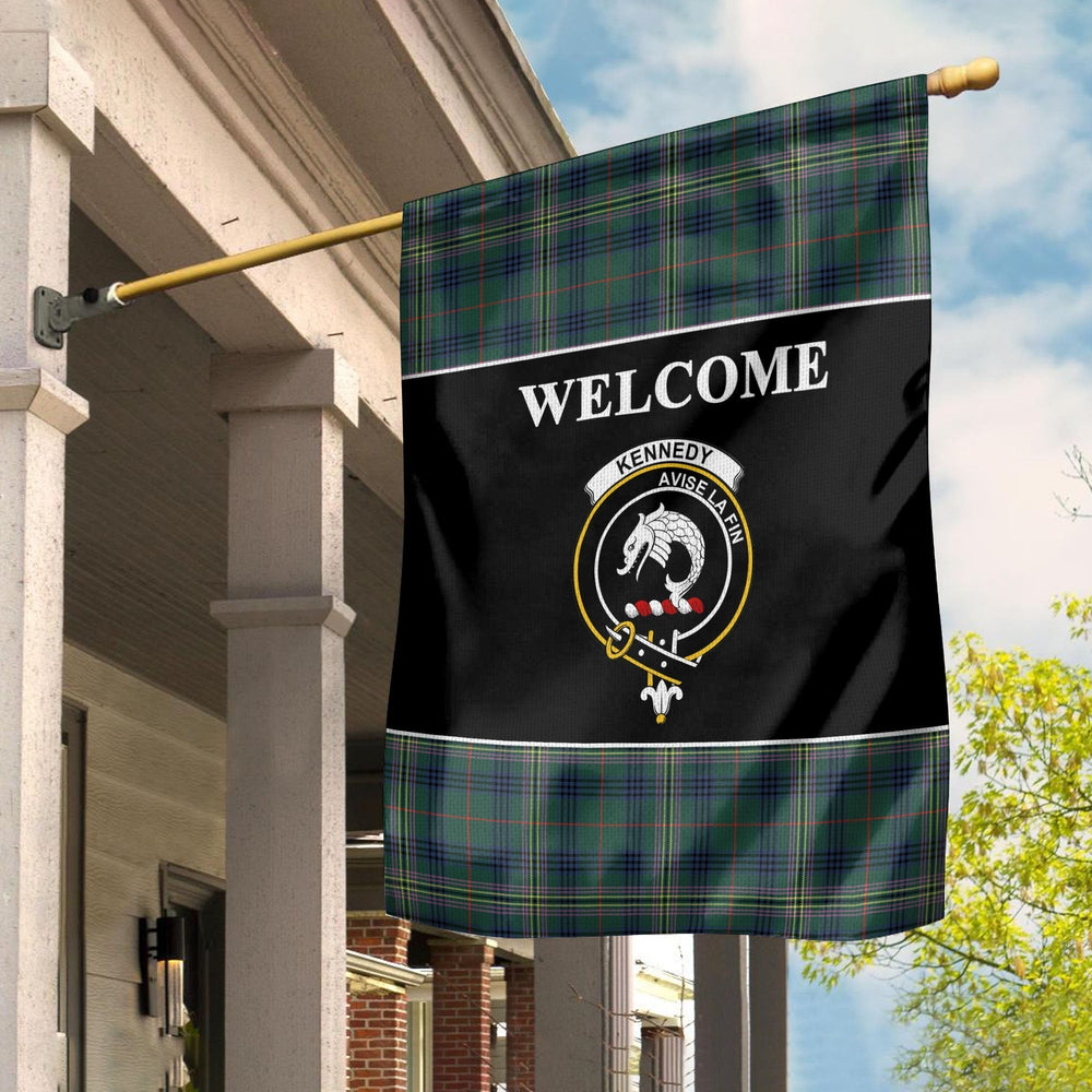 Clan Kennedy Tartan Crest Black Garden Flag SU12 Clan Kennedy Tartan Today