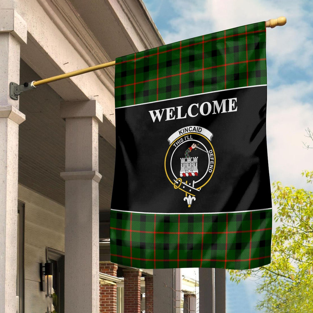 Clan Kincaid Tartan Crest Black Garden Flag MJ17 Clan Kincaid Tartan Today