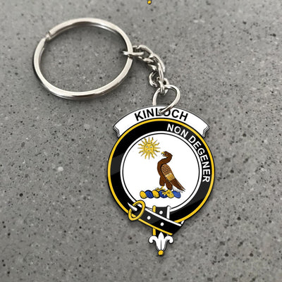Clan Kinloch Tartan Crest Keychain