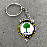 Clan Kinninmont Tartan Crest Keychain WD24 Clan Hall Tartan Today
