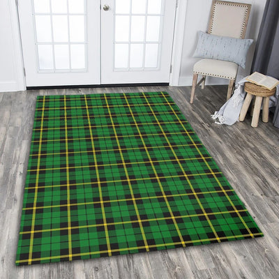 Clan Wallace Hunting Green Tartan Rug – Scottish Highland Carpet for Living Room, Celtic Home Decor & Scotland Gift