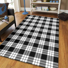 MacFarlane Black & White Tartan Classic Area Rug