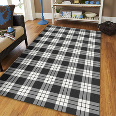 MacFarlane Black & White Ancient Tartan Classic Area Rug