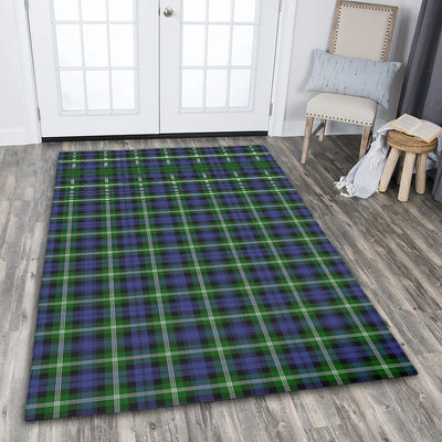 Clan Baillie Modern Tartan Rug – Scottish Highland Carpet for Living Room, Celtic Home Decor & Scotland Gift GO68