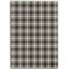 Menzies Black & White Ancient Tartan Classic Area Rug