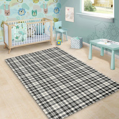 Scott Black & White Ancient Tartan Classic Area Rug