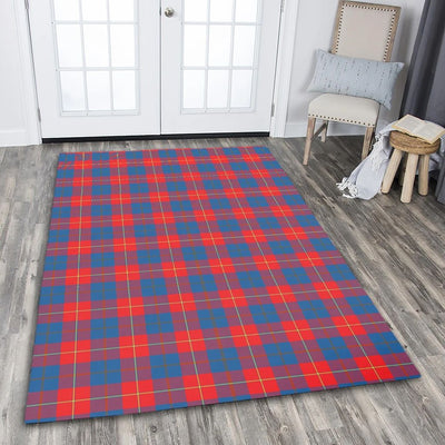 Clan Galloway Red Tartan Rug – Scottish Highland Carpet for Living Room, Celtic Home Decor & Scotland Gift