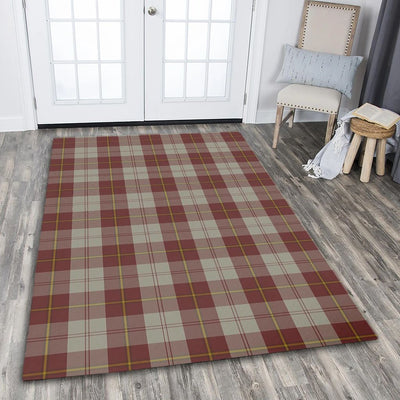 Clan Cunningham Burgundy Dancers Tartan Rug – Scottish Highland Carpet for Living Room, Celtic Home Decor & Scotland Gift