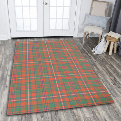 Clan MacKinnon Ancient Tartan Rug – Scottish Highland Carpet for Living Room, Celtic Home Decor & Scotland Gift