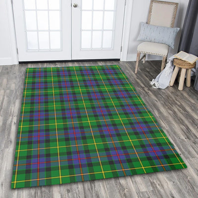 Clan Tait Modern Tartan Rug – Scottish Highland Carpet for Living Room, Celtic Home Decor & Scotland Gift