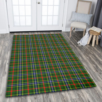 Clan Bisset Tartan Rug – Scottish Highland Carpet for Living Room, Celtic Home Decor & Scotland Gift