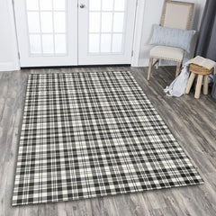 Scott Black & White Ancient Tartan Classic Area Rug