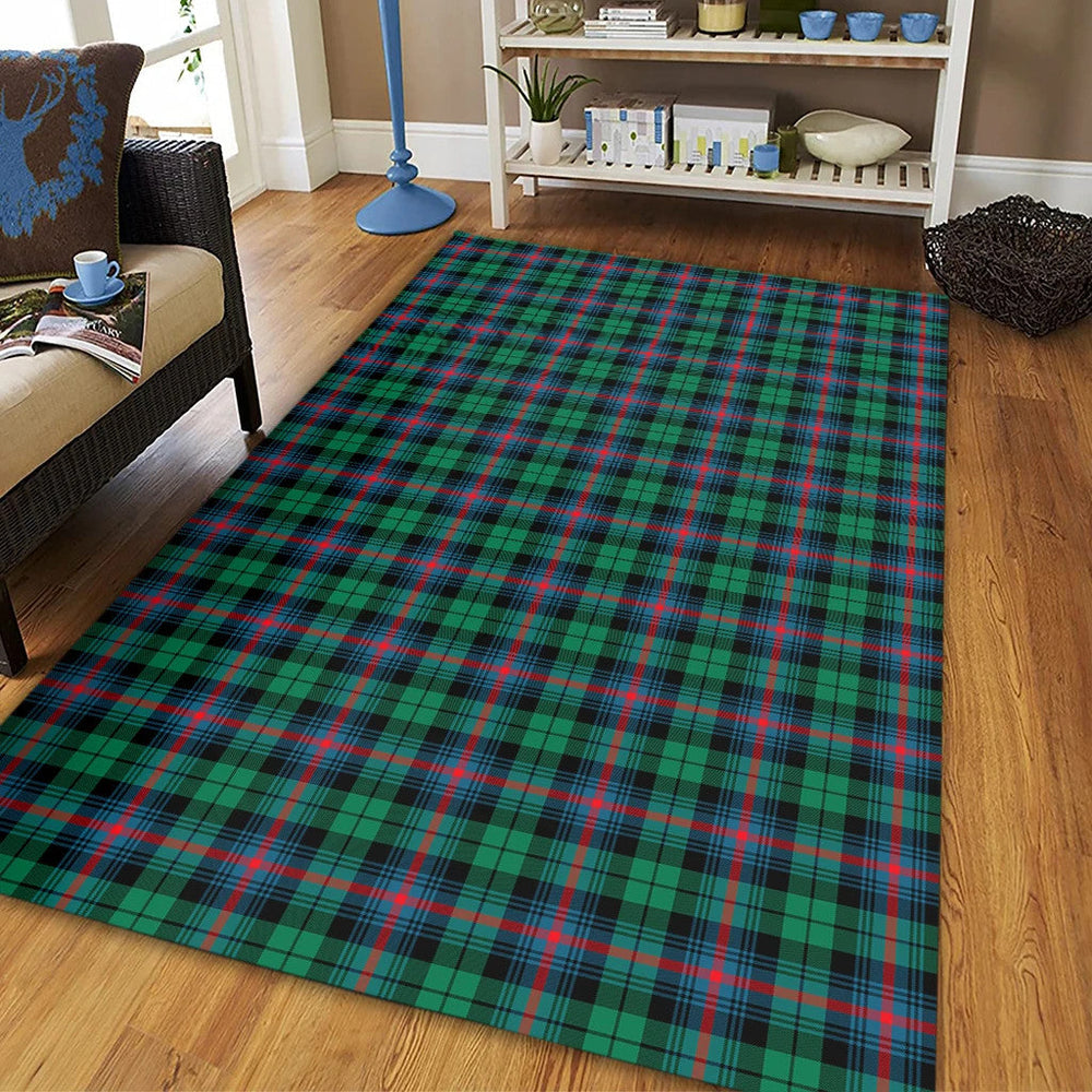 Urquhart Broad Red Ancient Tartan Classic Area Rug