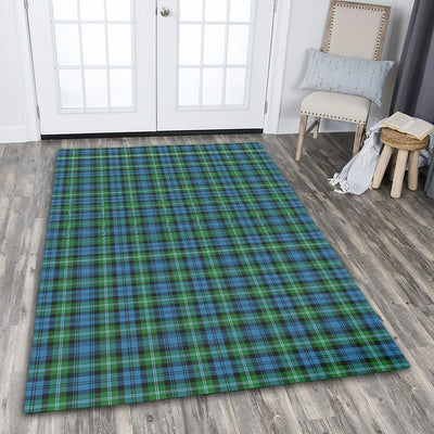 Clan Lyon Clan Tartan Rug – Scottish Highland Carpet for Living Room, Celtic Home Decor & Scotland Gift