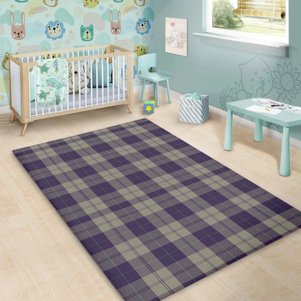 Cunningham Dress Blue Dancers Tartan Classic Area Rug