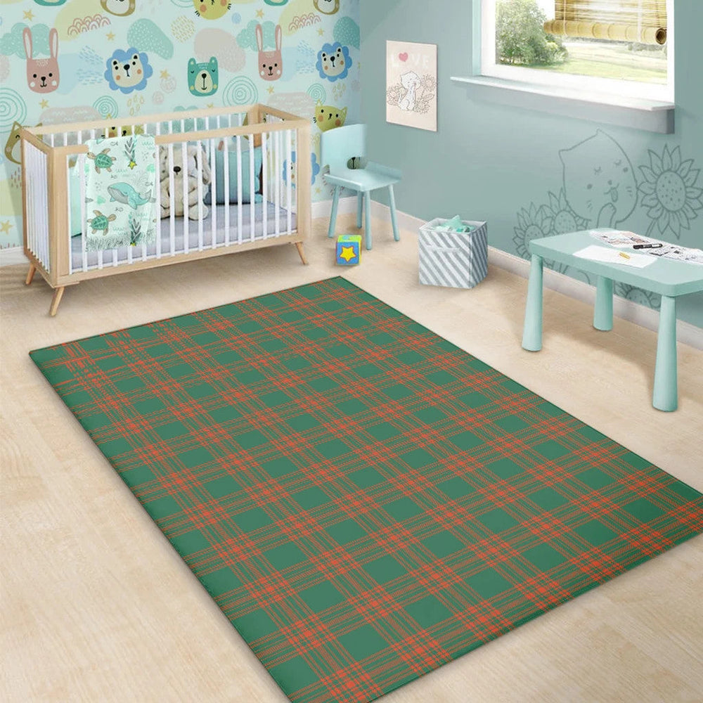 Menzies Green Ancient Tartan Classic Area Rug
