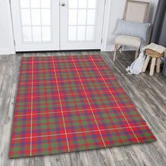 Shaw Red Modern Tartan Classic Area Rug