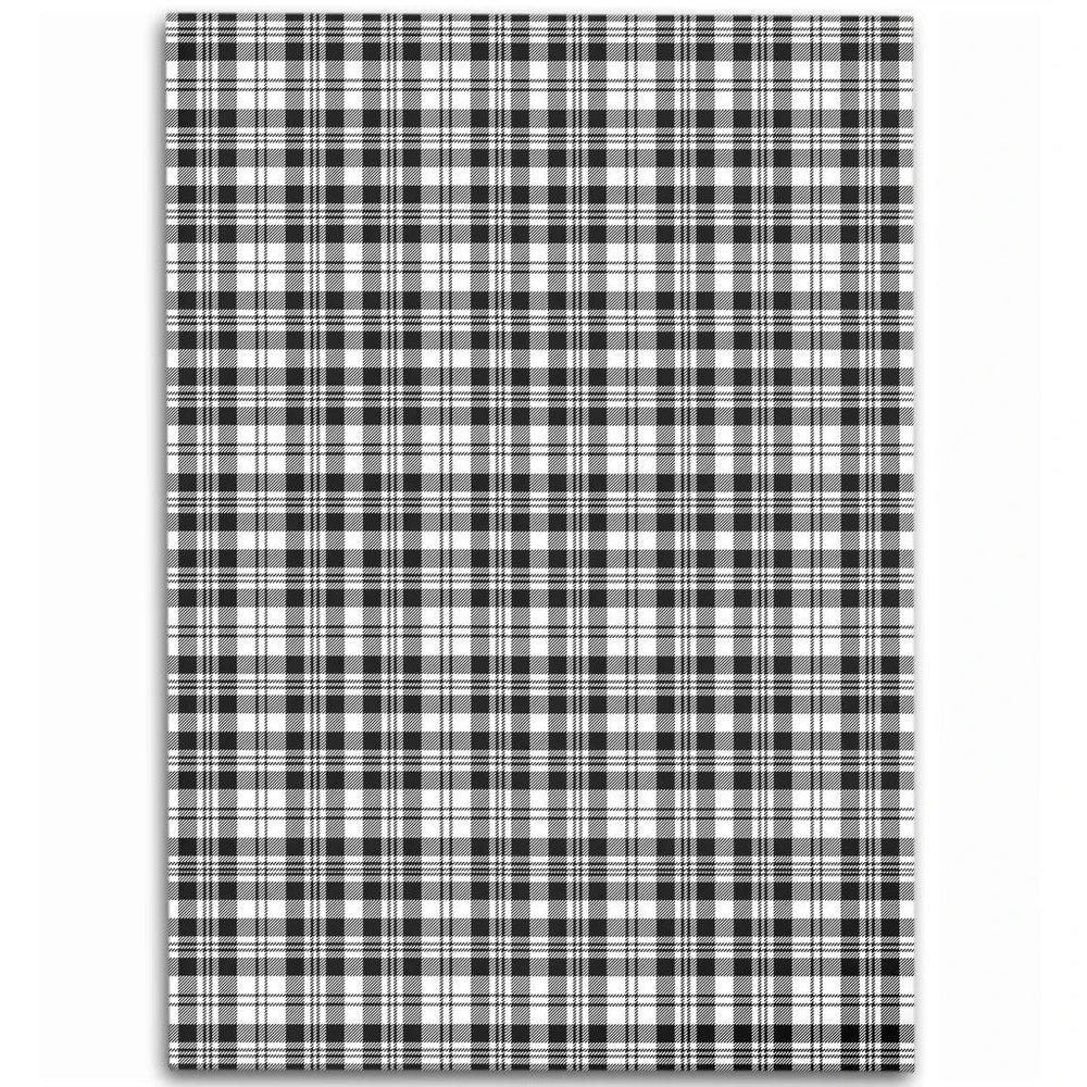 Scott Black & White Modern Tartan Classic Area Rug