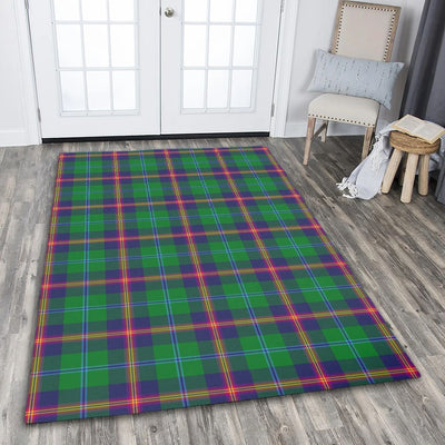 Clan Young Modern Tartan Rug – Scottish Highland Carpet for Living Room, Celtic Home Decor & Scotland Gift