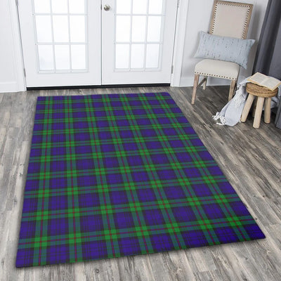 Clan MacKinlay Modern Tartan Rug – Scottish Highland Carpet for Living Room, Celtic Home Decor & Scotland Gift MQ80