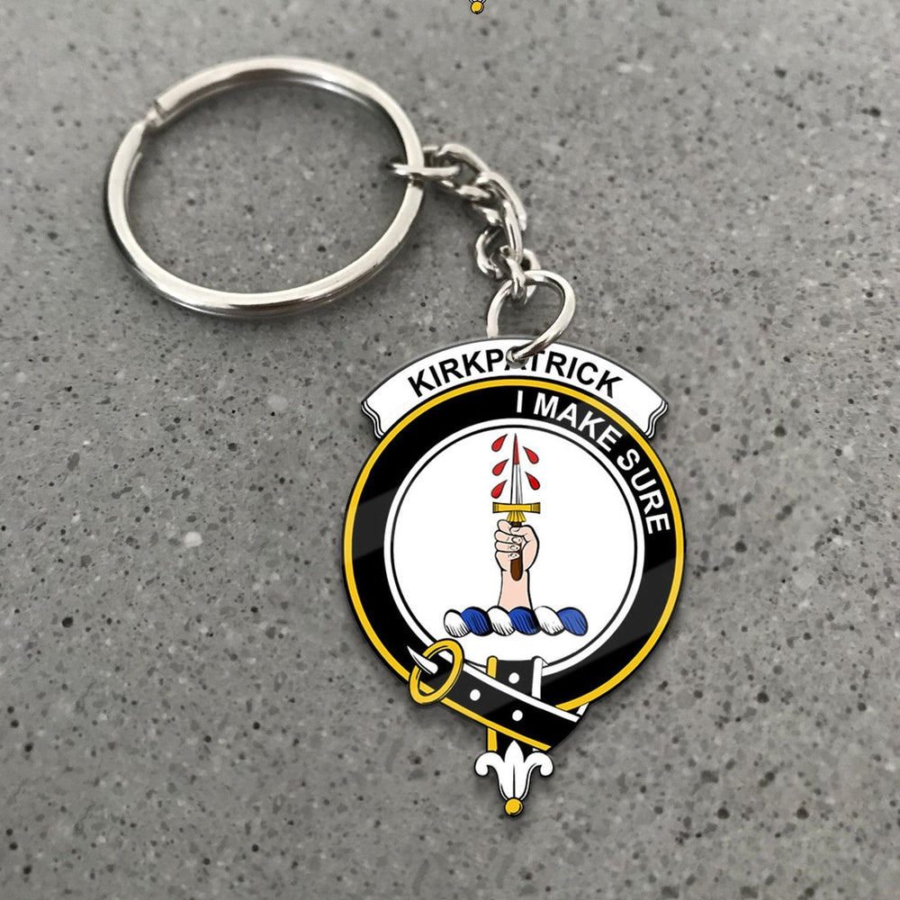 Clan Kirkpatrick Tartan Crest Keychain MA65 Clan Kirk Tartan Today