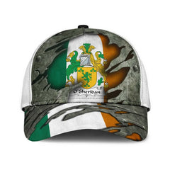 Clan Osheridan Coat Of Arms - Irish Family Crest Classic Cap PD62 Osheridan Coat Of Arms Irish Cap