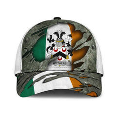 Clan Wethers Coat Of Arms - Irish Family Crest Classic Cap GW15 Wethers Coat Of Arms Irish Cap