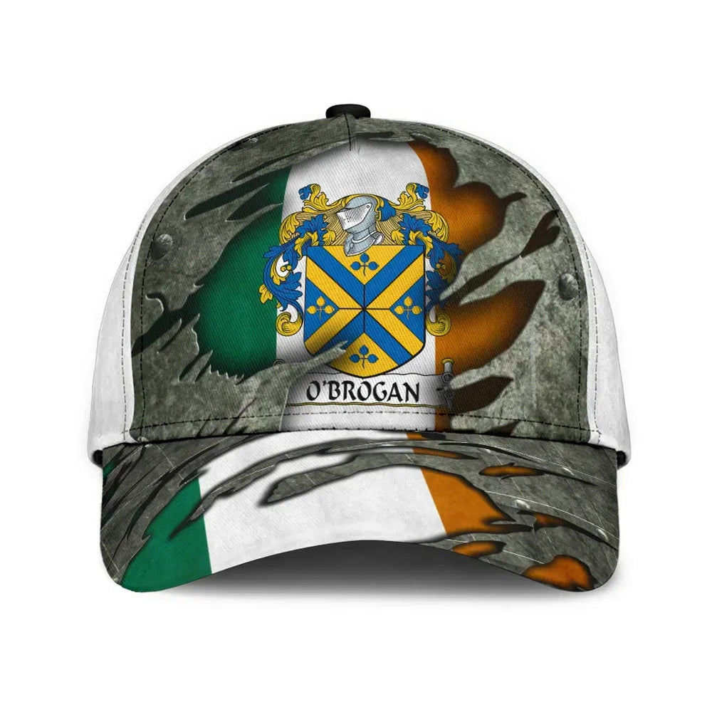 Clan Obrogan Coat Of Arms - Irish Family Crest Classic Cap OR36 Obrogan Coat Of Arms Irish Cap