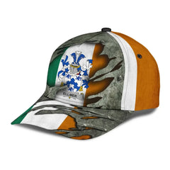 Clan Ellmer Coat Of Arms - Irish Family Crest Classic Cap KQ58 Ellmer Coat Of Arms Irish Cap
