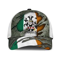 Clan Howlett Coat Of Arms - Irish Family Crest Classic Cap GU67 Howlett Coat Of Arms Irish Cap