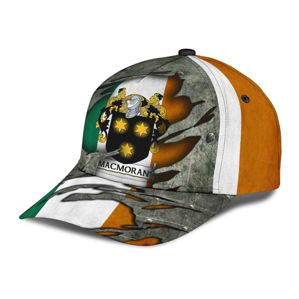 Clan Macmoran Coat Of Arms - Irish Family Crest Classic Cap MZ37 Macmoran Coat Of Arms Irish Cap