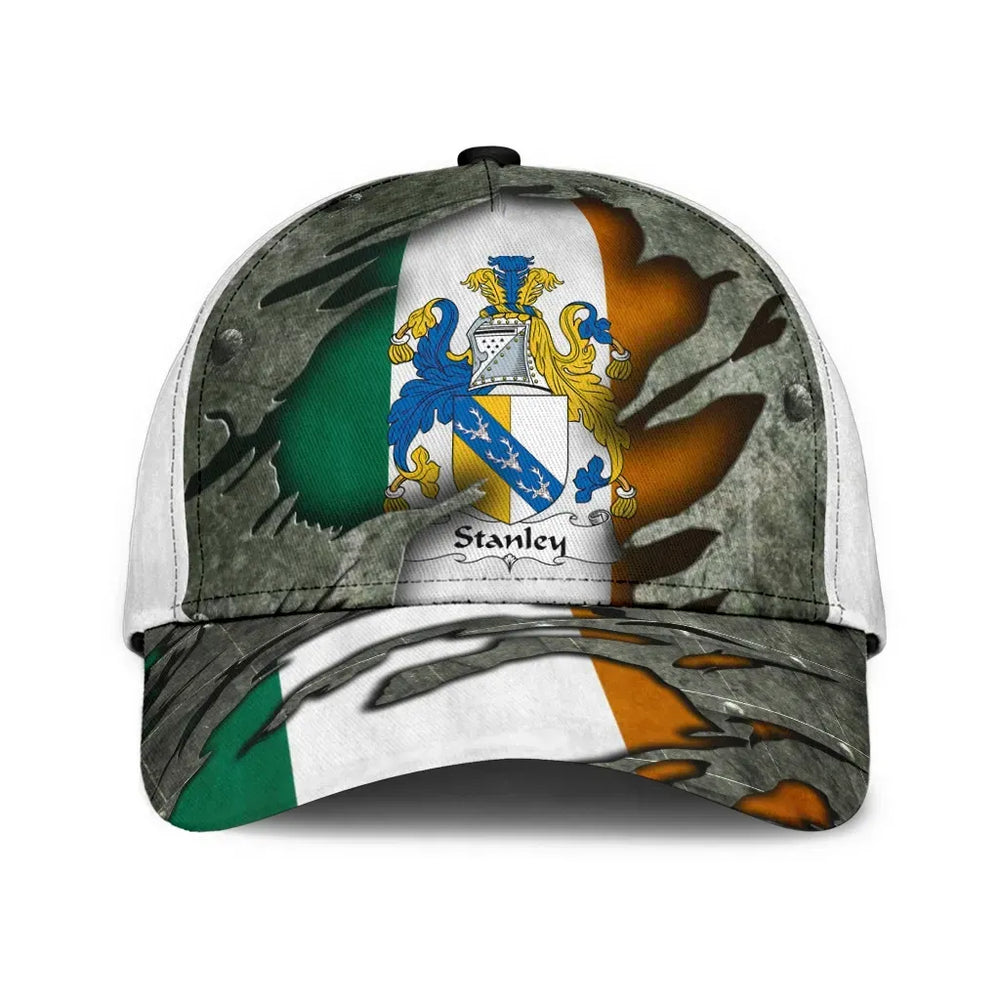 Clan Stanley Coat Of Arms - Irish Family Crest Classic Cap MZ91 Stanley Coat Of Arms Irish Cap