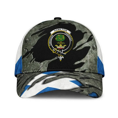 Clan Hamilton Modern Tartan Crest Classic Cap JF95