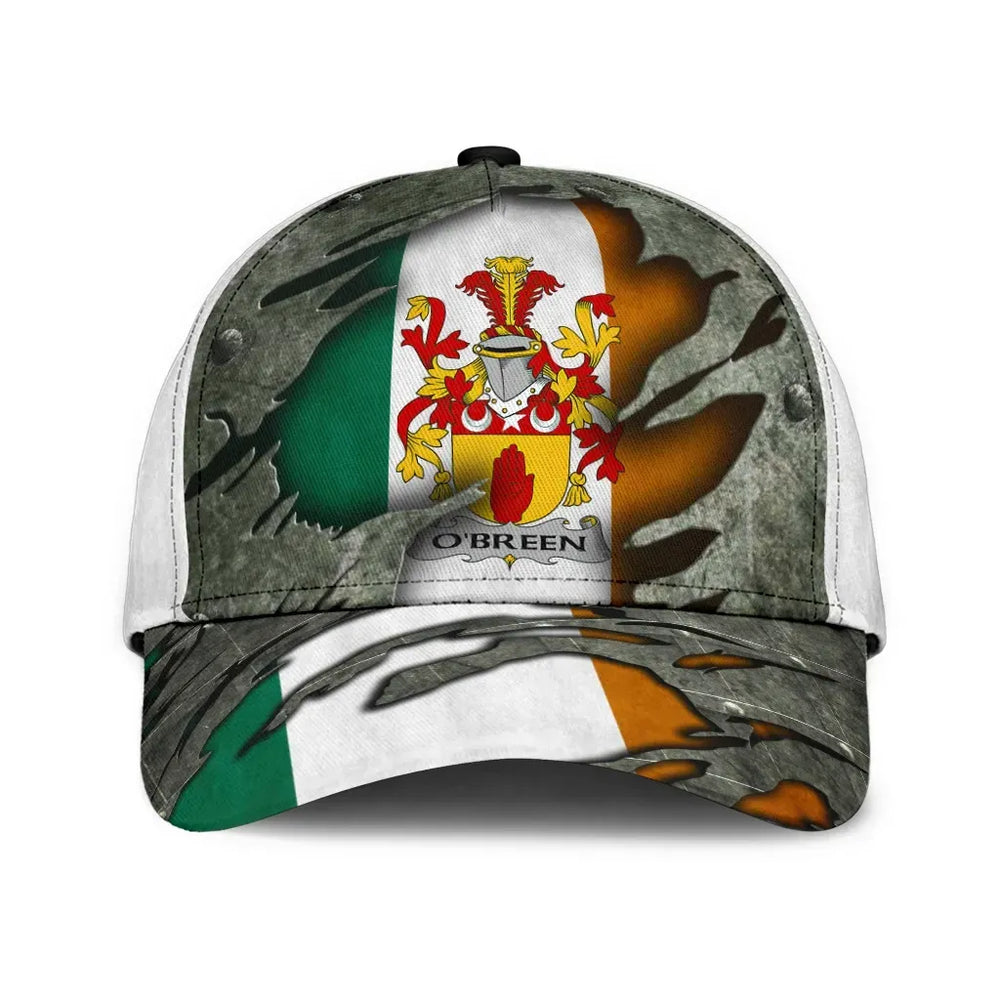 Clan Obreen Coat Of Arms - Irish Family Crest Classic Cap AU17 Obreen Coat Of Arms Irish Cap
