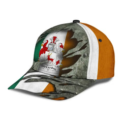 Clan McCarthy Coat of Arms - Irish Family Crest Classic Cap VQ92 Classic Cap - Ahearne Coat of Arms Classic Cap 3D Irish Cap