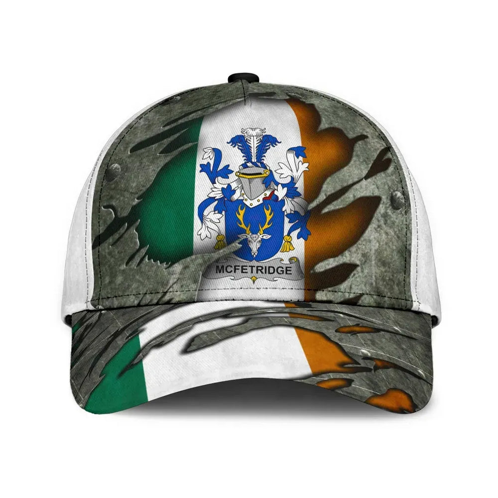 Clan Mcfetridge Coat Of Arms - Irish Family Crest Classic Cap ZN70 Mcfetridge Coat Of Arms Irish Cap