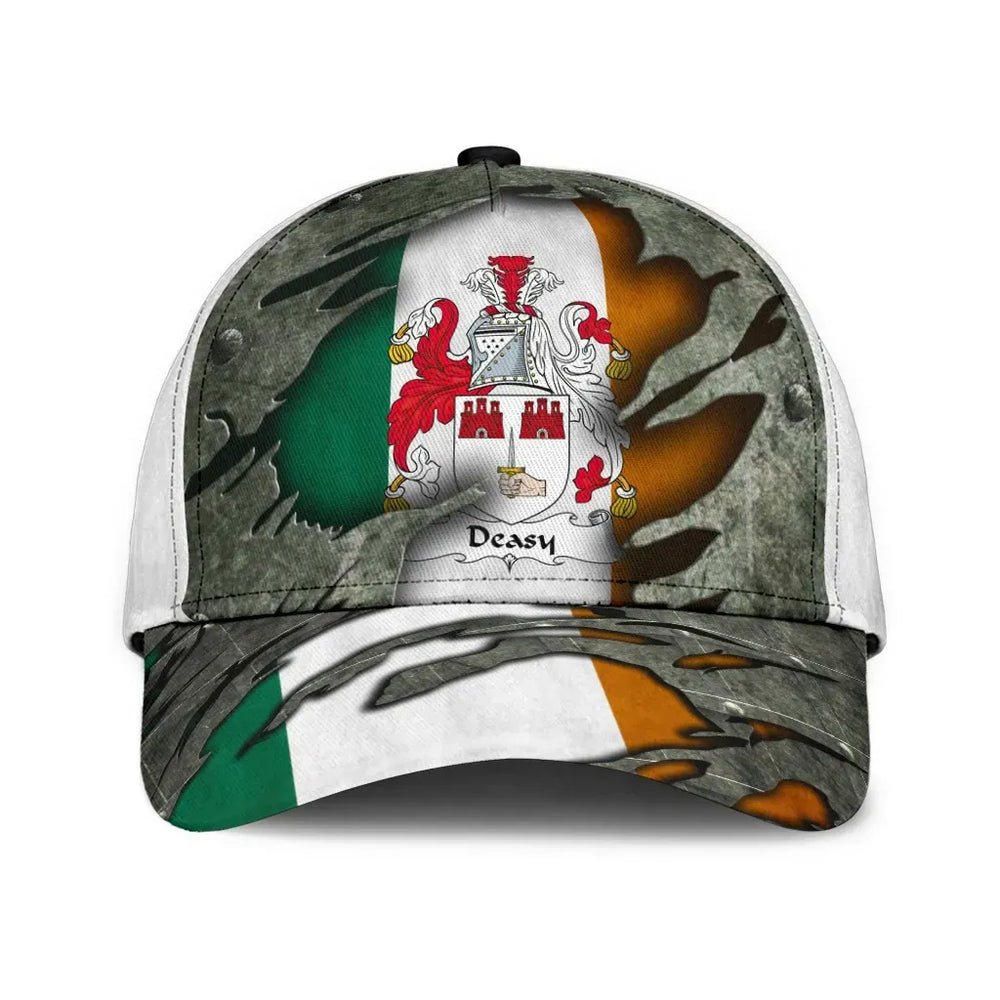 Clan Deasy Coat Of Arms - Irish Family Crest Classic Cap DH13 Deasy Coat Of Arms Irish Cap