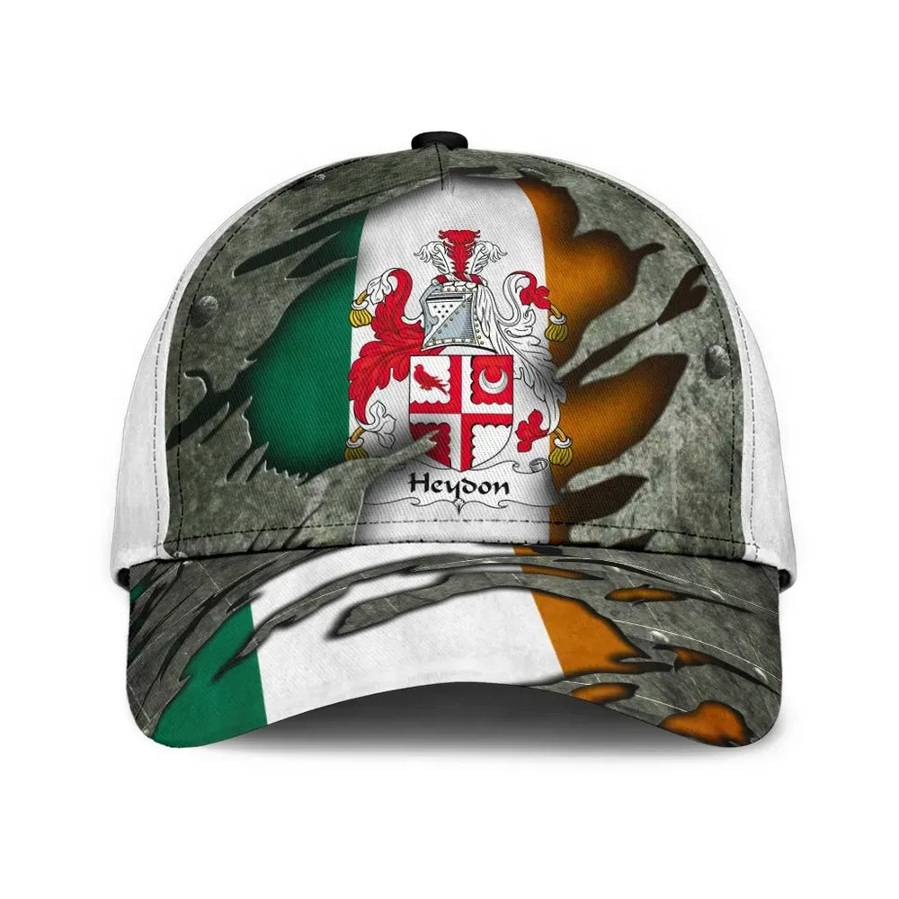 Clan Heydon Coat Of Arms - Irish Family Crest Classic Cap ML25 Heydon Coat Of Arms Irish Cap