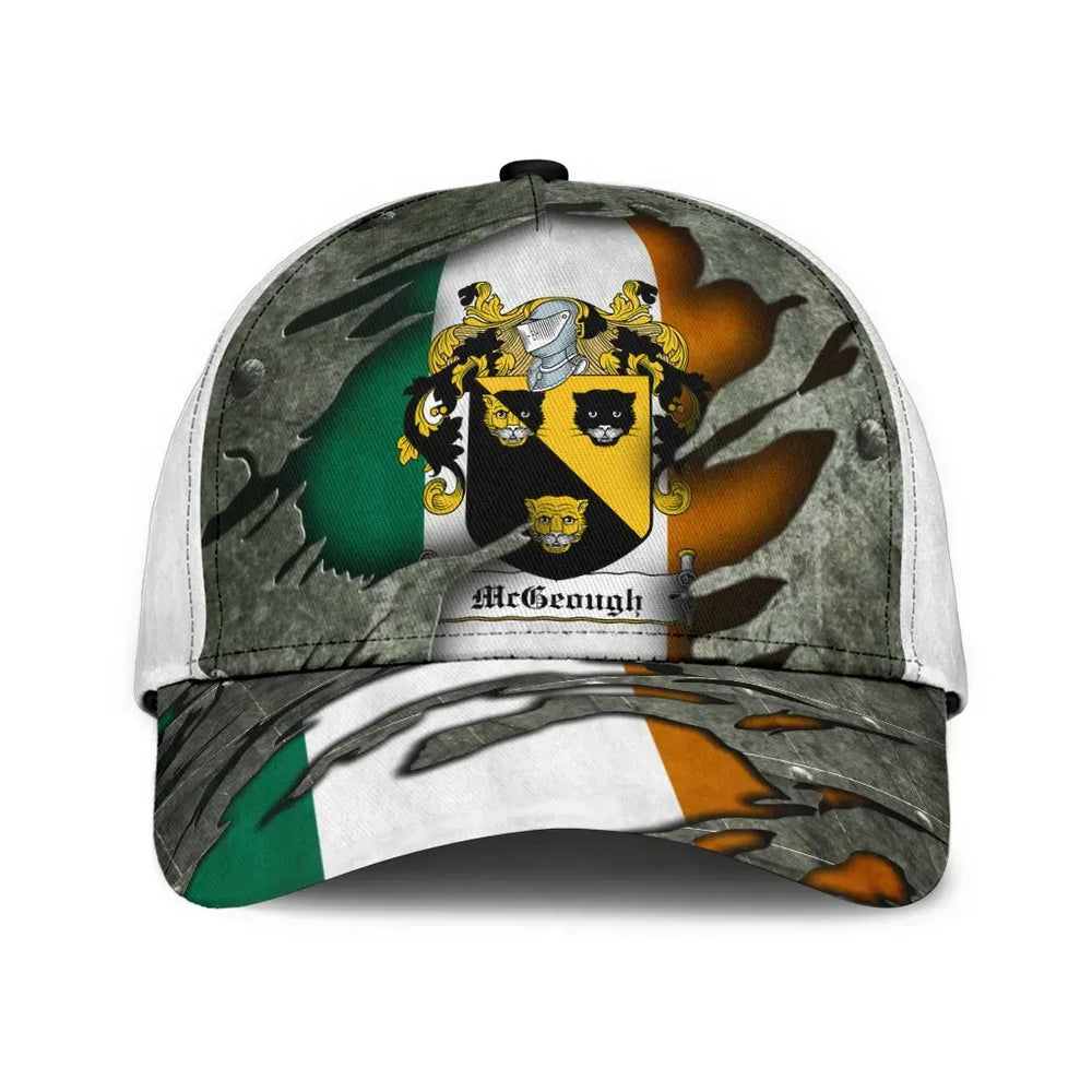 Clan Mcgeough Coat Of Arms - Irish Family Crest Classic Cap KI91 Mcgeough Coat Of Arms Irish Cap
