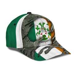Clan Geraghty Coat Of Arms - Irish Family Crest Classic Cap PE24 Geraghty Coat Of Arms Irish Cap