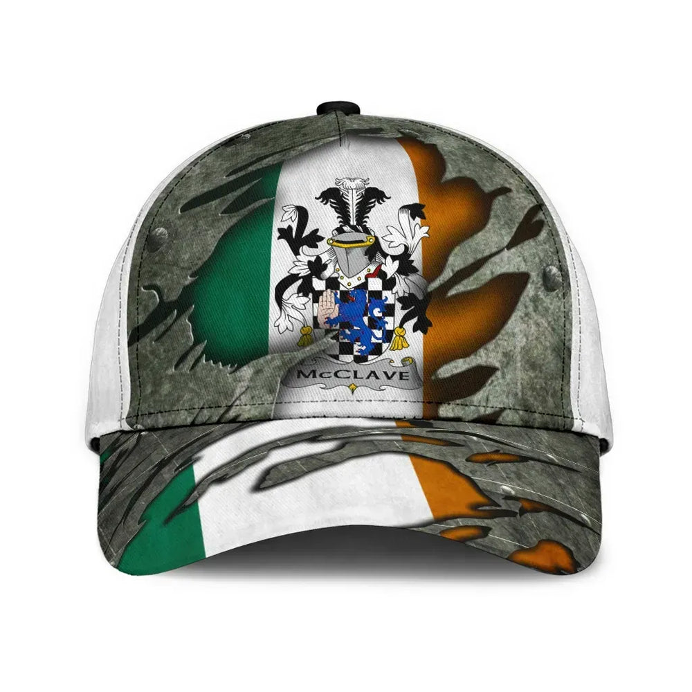 Clan Mcclave Coat Of Arms - Irish Family Crest Classic Cap IA85 Mcclave Coat Of Arms Irish Cap