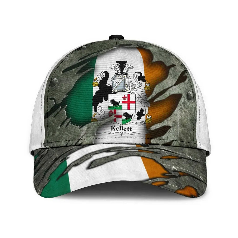 Clan Kellett Coat Of Arms - Irish Family Crest Classic Cap XJ27 Kellett Coat Of Arms Irish Cap