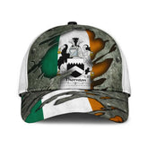 Clan Thornton Coat Of Arms - Irish Family Crest Classic Cap QM25 Thornton Coat Of Arms Irish Cap
