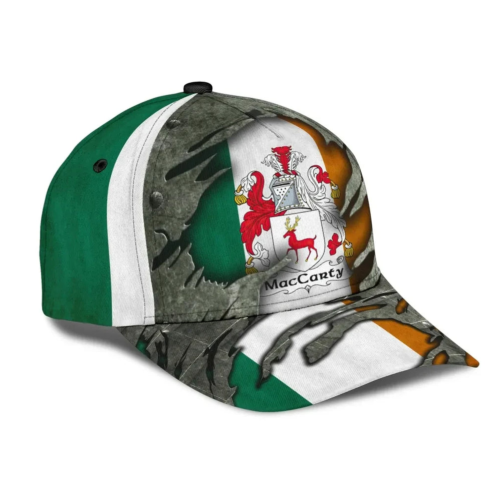 Clan Maccarty Coat Of Arms - Irish Family Crest Classic Cap AV59 Maccarty Coat Of Arms Irish Cap